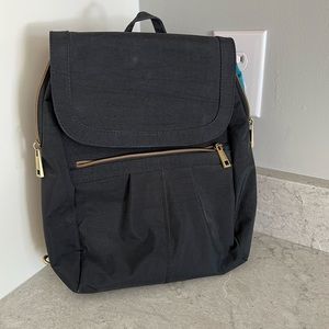 Travelon nylon black backpack